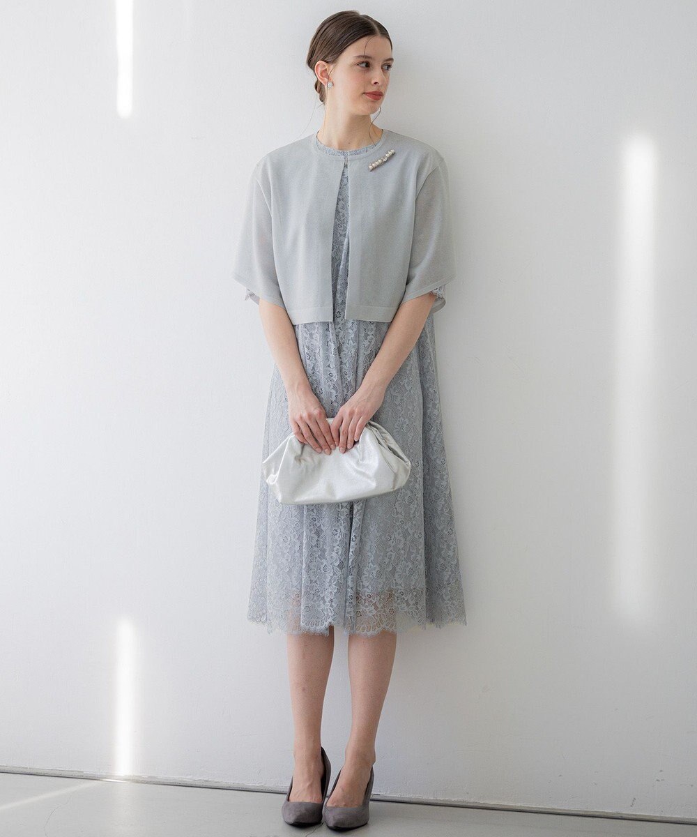 23区 L 【APPLAUDIR】グロッシーニット ボレロカーディガン 