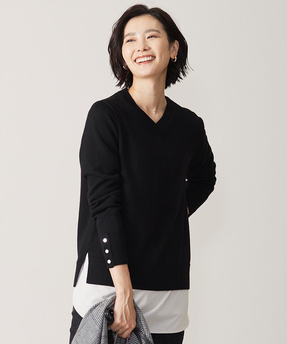 CLEAR LIGHT WOOL Vネック ニット / J.PRESS LADIES S | ファッション