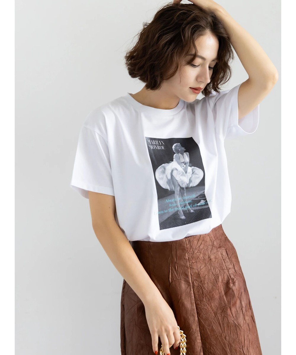 Te chichi マリリンモンローシネマフォトTシャツ 