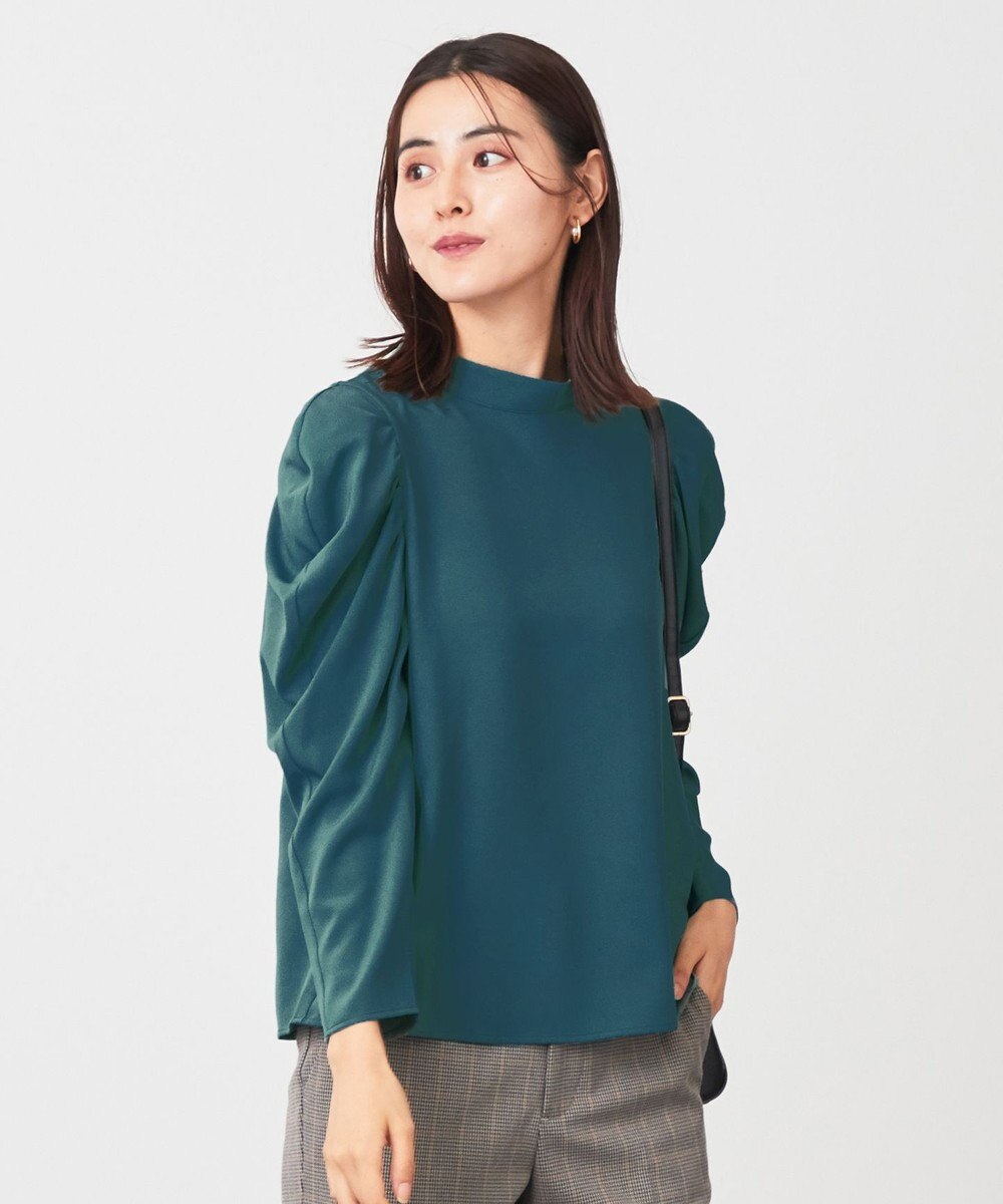 ANY タックボリュームブラウス 