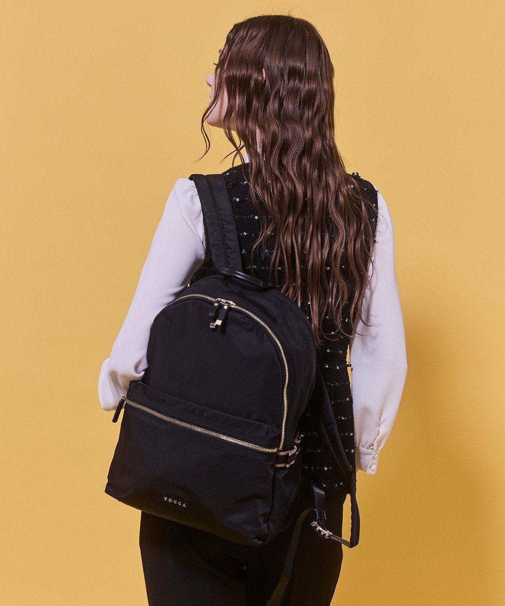 TOCCA 【A4サイズ対応・撥水・PCポケット付き】SIDE RIBBON BACKPACK バックパック 
