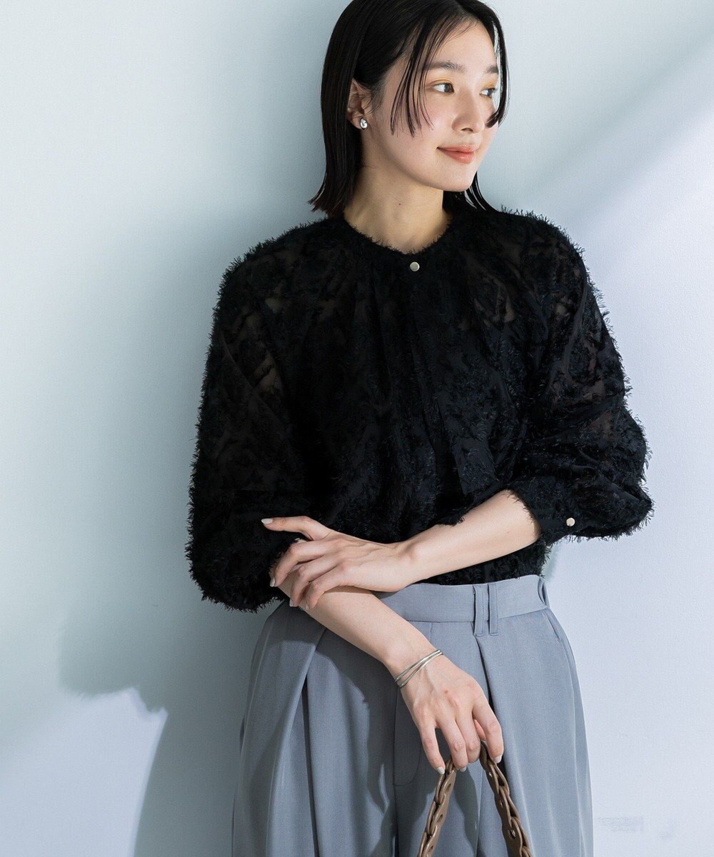 Green Parks Ｏ．フサフサ２ｗａｙボウタイブラウス 