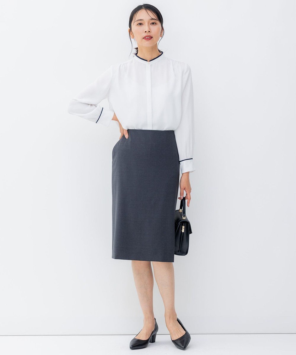 23区 ファインネスウール タイト スカート 