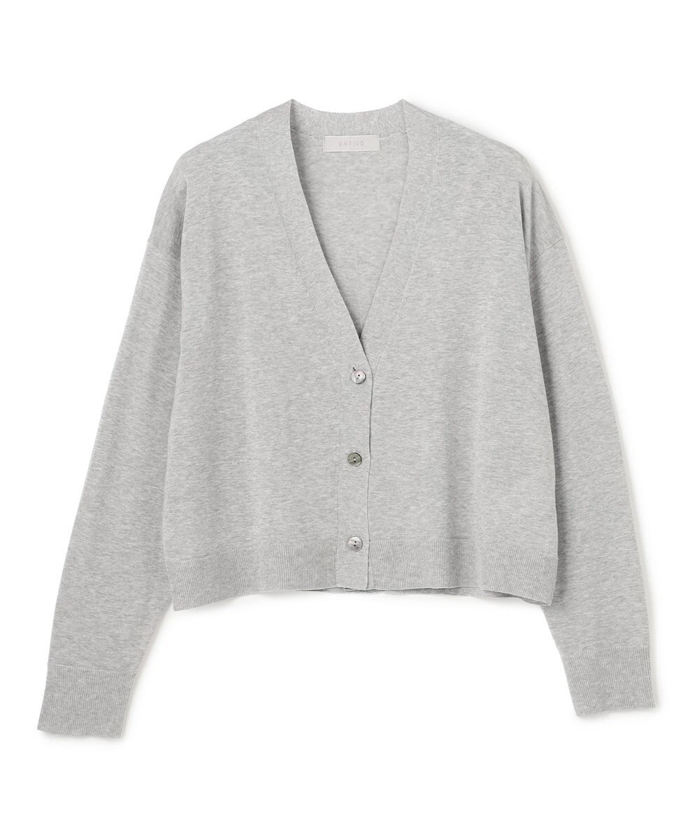 UNFILO L イージーカーディガン クロップド 
