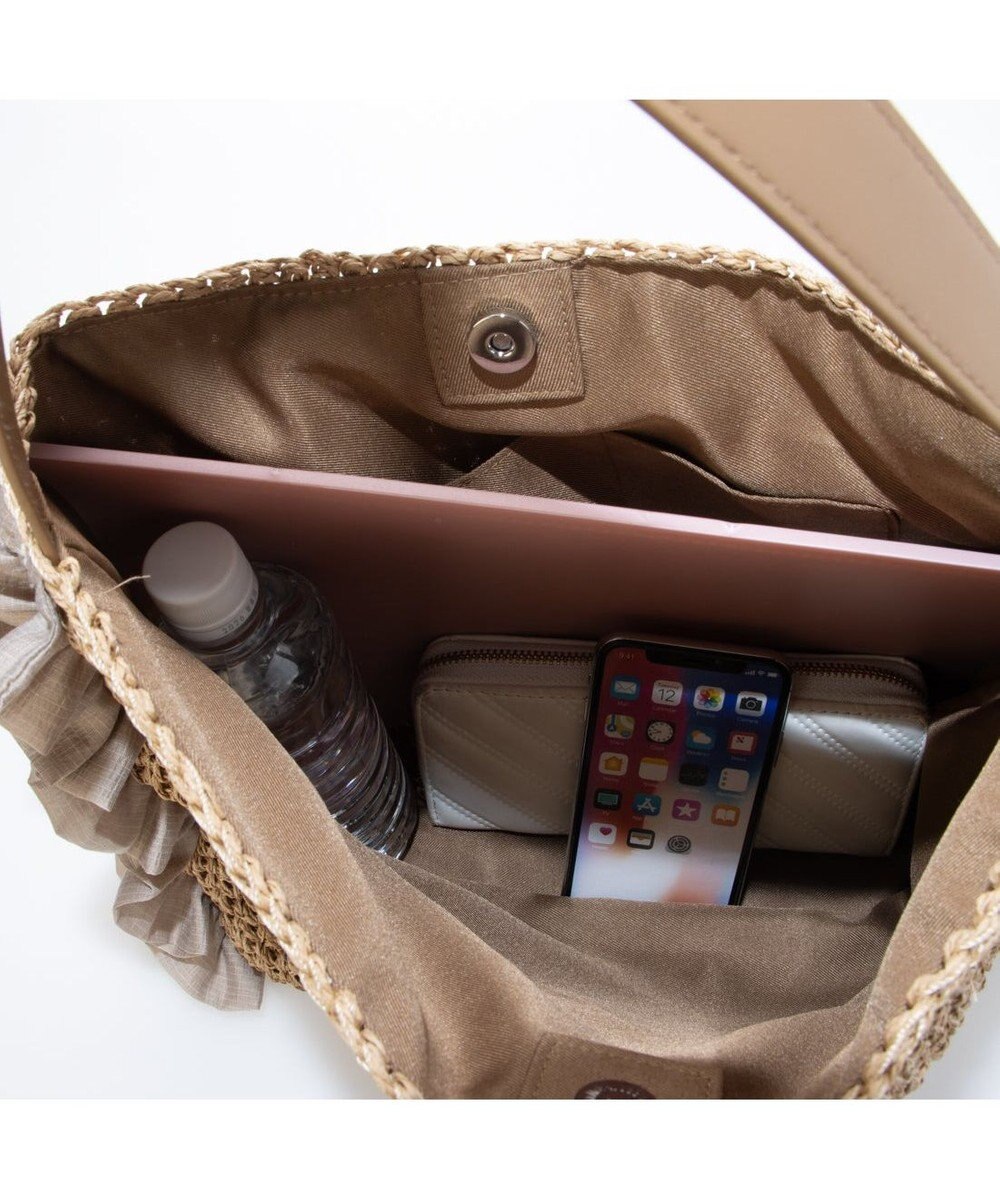 UNBILLION カシュカシュ cachecache / サイドフリルワンンハンドルトート カゴバッグ 