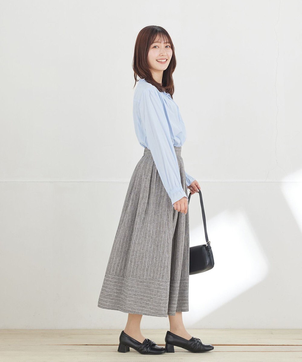 Tiaclasse フリルリボンブラウス 