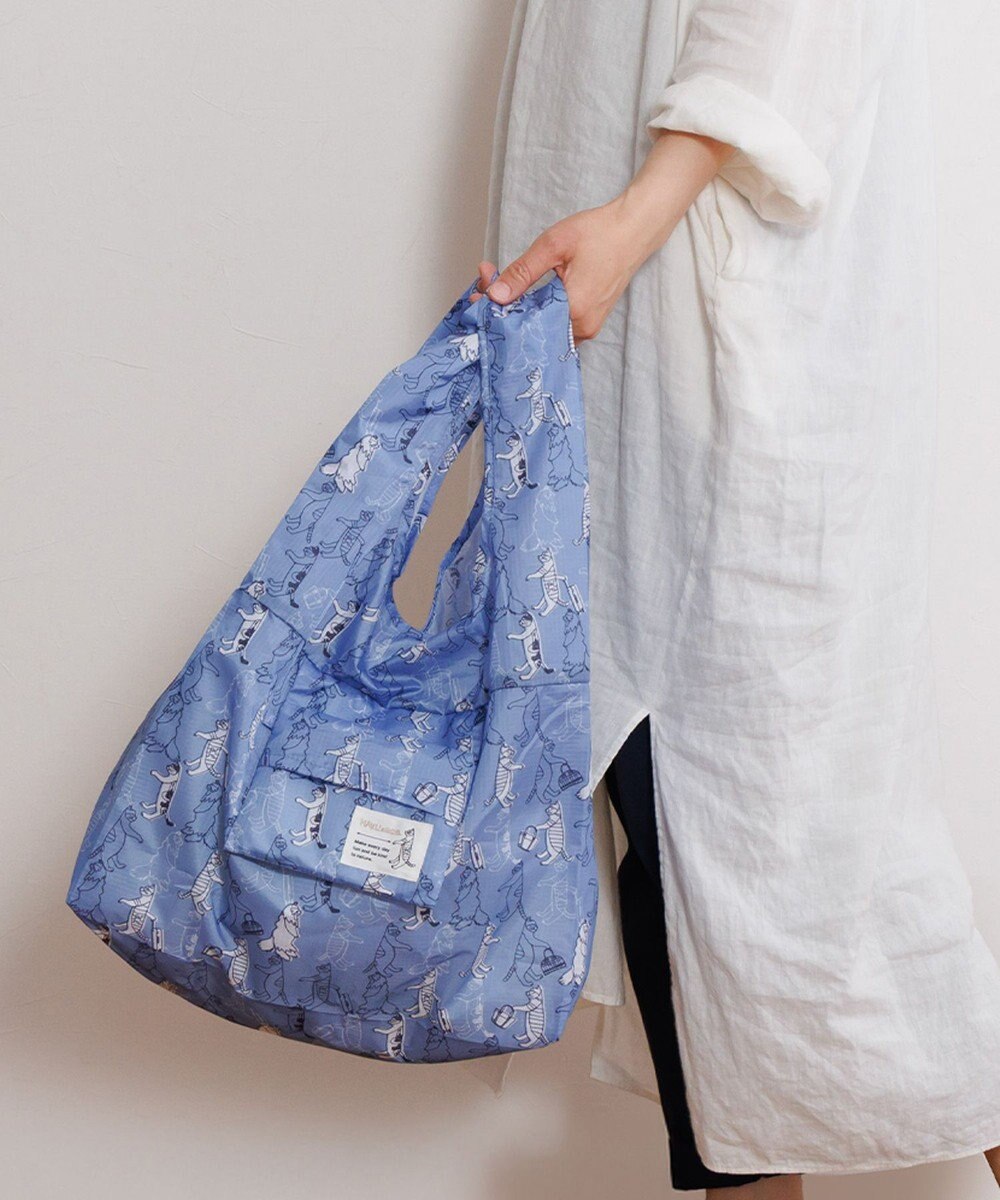 ACE BAGS & LUGGAGE 【折り畳み】 HAyU × ace. マルシェバッグ エコバッグ 猫柄 23L 17871 