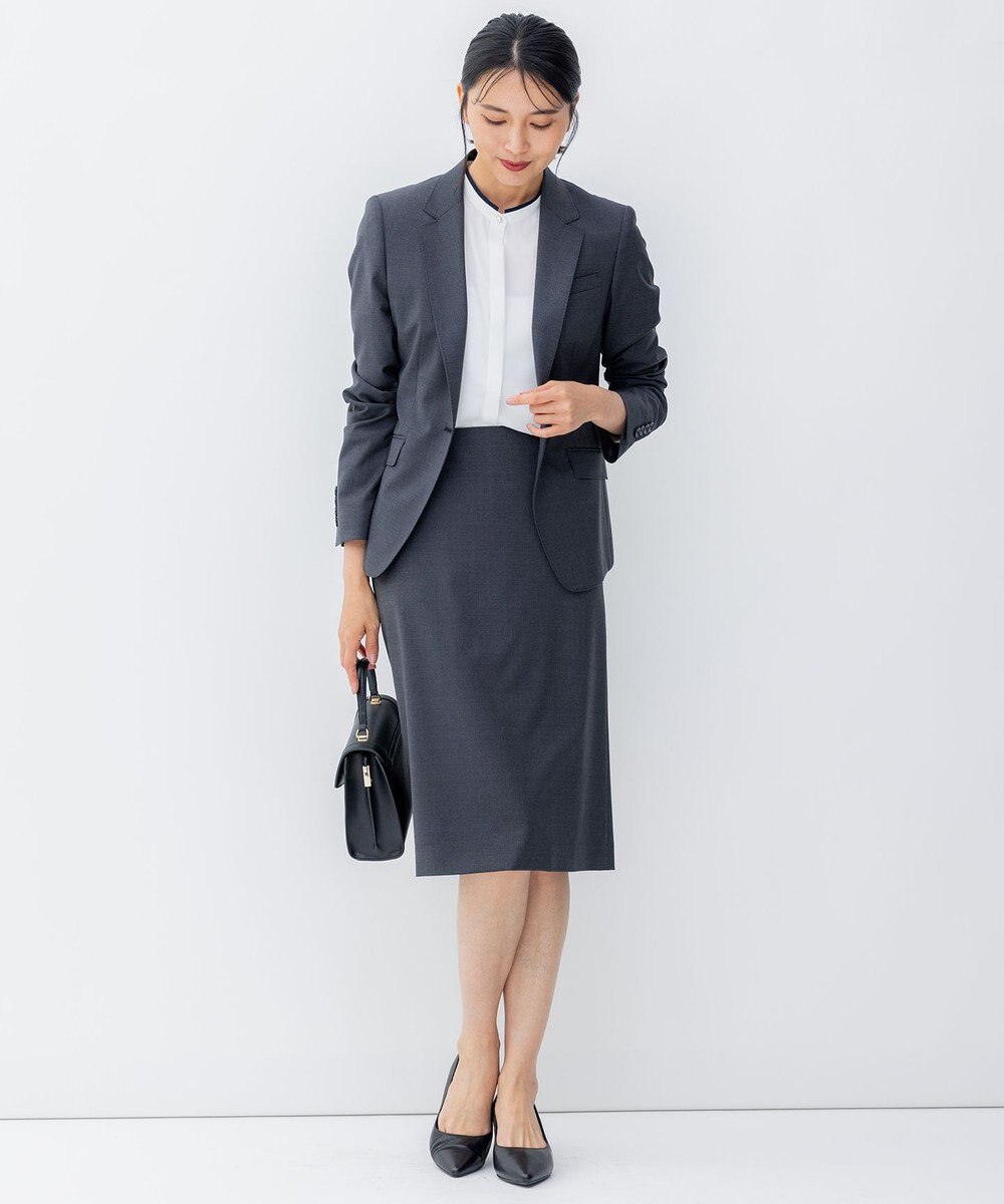 23区 ファインネスウール タイト スカート 