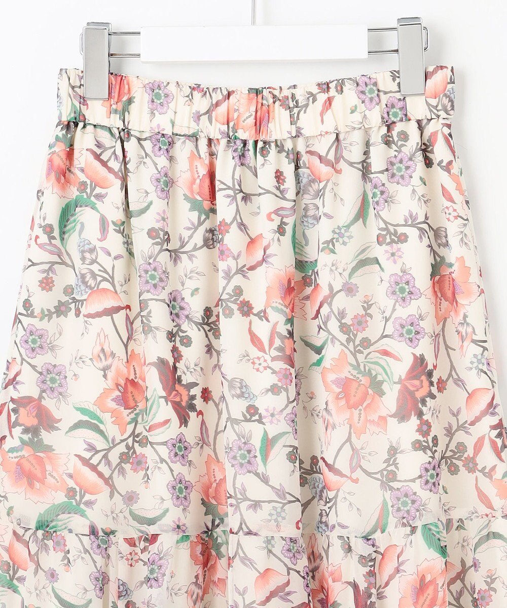 自由区 L 【カタログ掲載・洗える】マラケシュフラワープリント スカート 