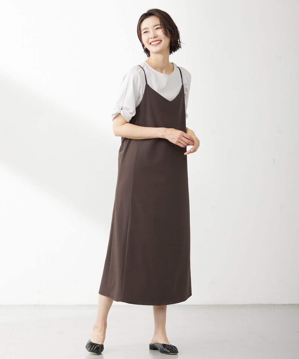 J.PRESS LADIES 【接触冷感・UVケア】コンパクトコットンスムース ツイストスリーブ カットソー 