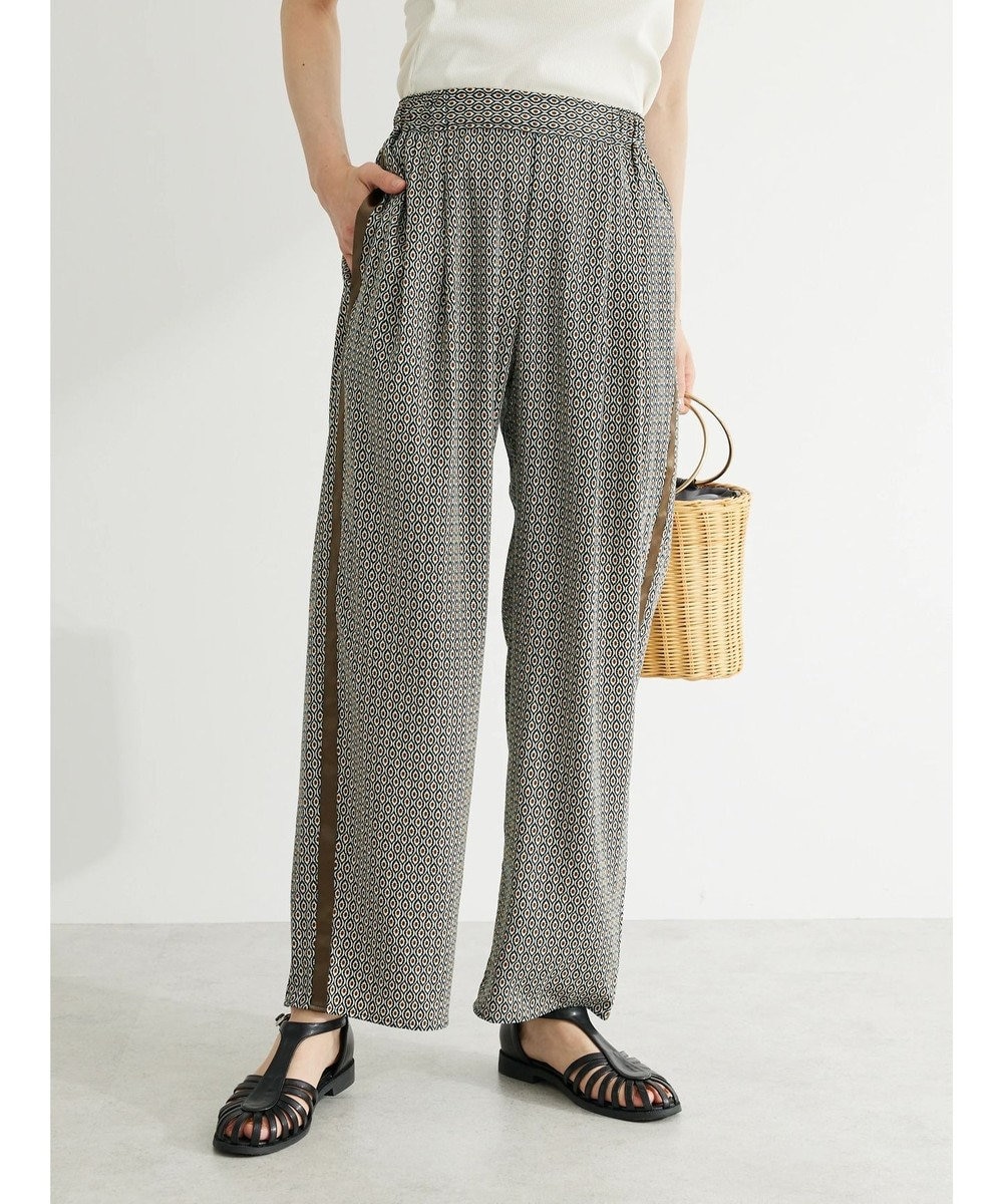 Green Parks サイドライン柄パンツ 