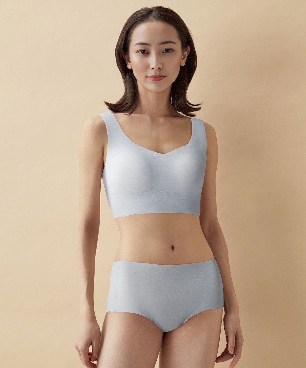 WACOAL ノンワイヤーブラ [GOCOCi/ワコール] ハーフトップ ブラトップ まるでつけていないような着ごこち 綿混 立体的なバストシルエット レディース CGG551 /ワコール 