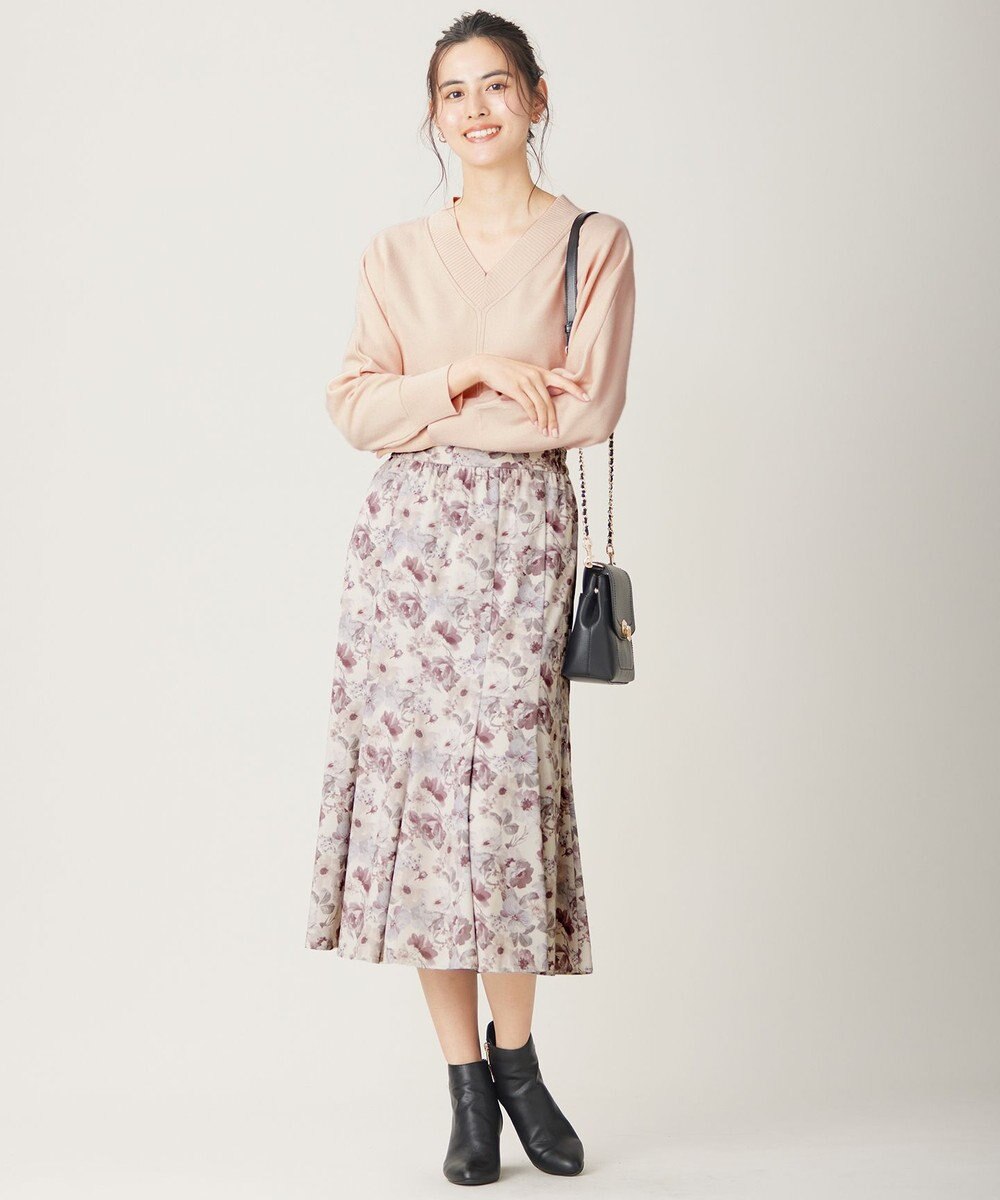 ANY SIS 【洗える】Ｖネックセンターポイント ニット 