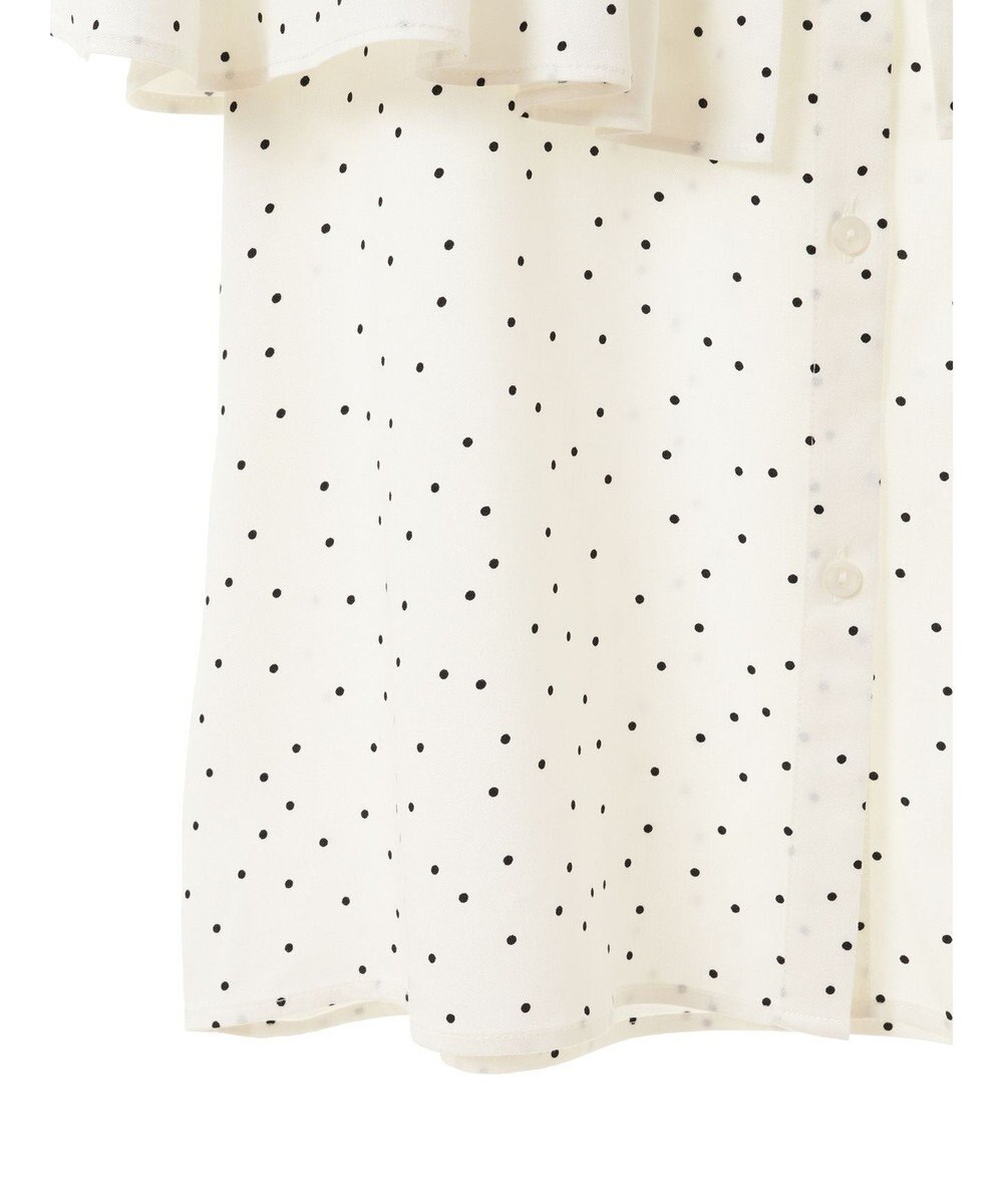 earth music&ecology ケープカラーブラウス 