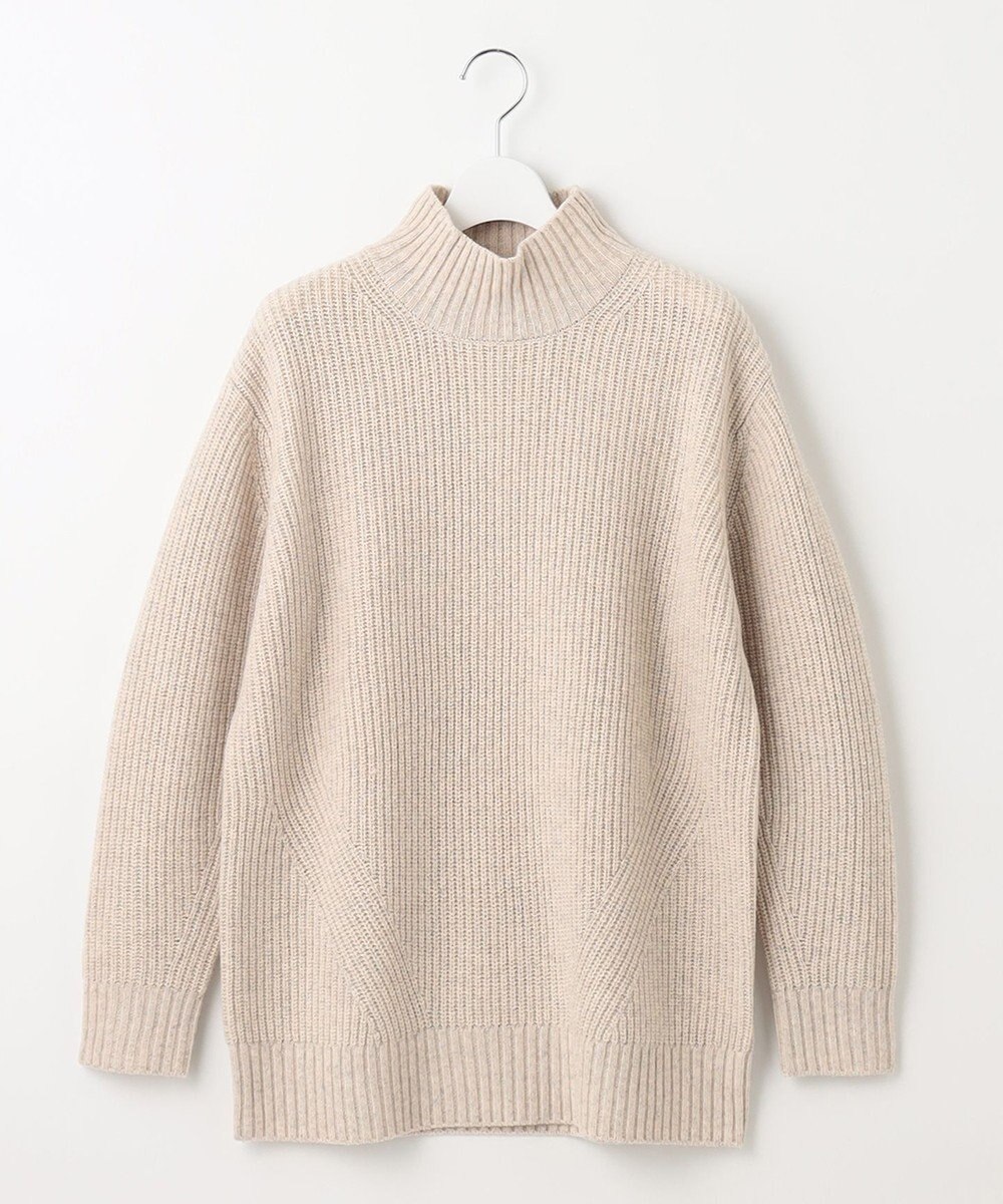 J.PRESS LADIES 【洗える】AUSSIE AIR ハイネック ミドルゲージ ニット 