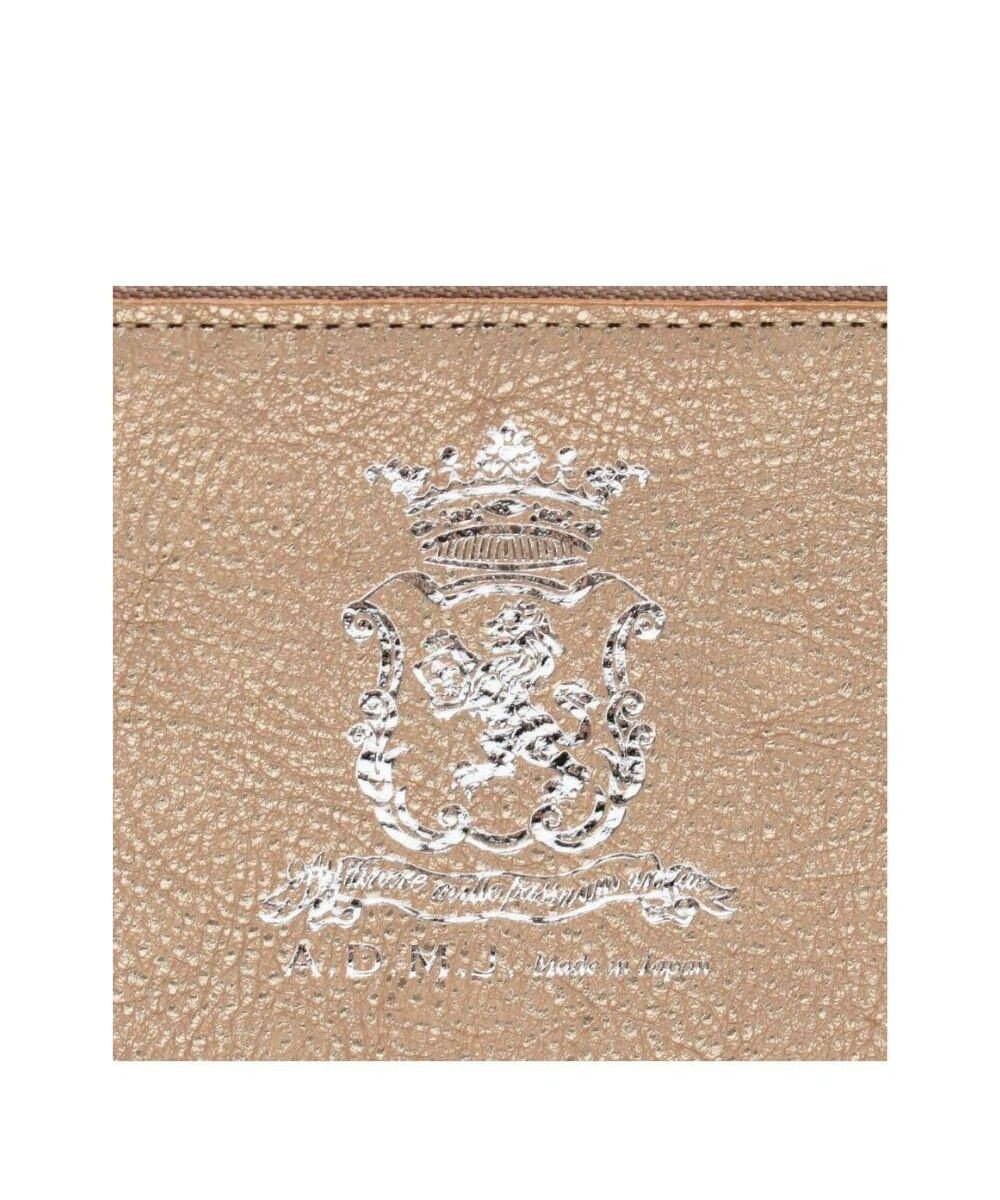 A.D.M.J. 【牛革】メタリックレザー/オーガナイザーパース 