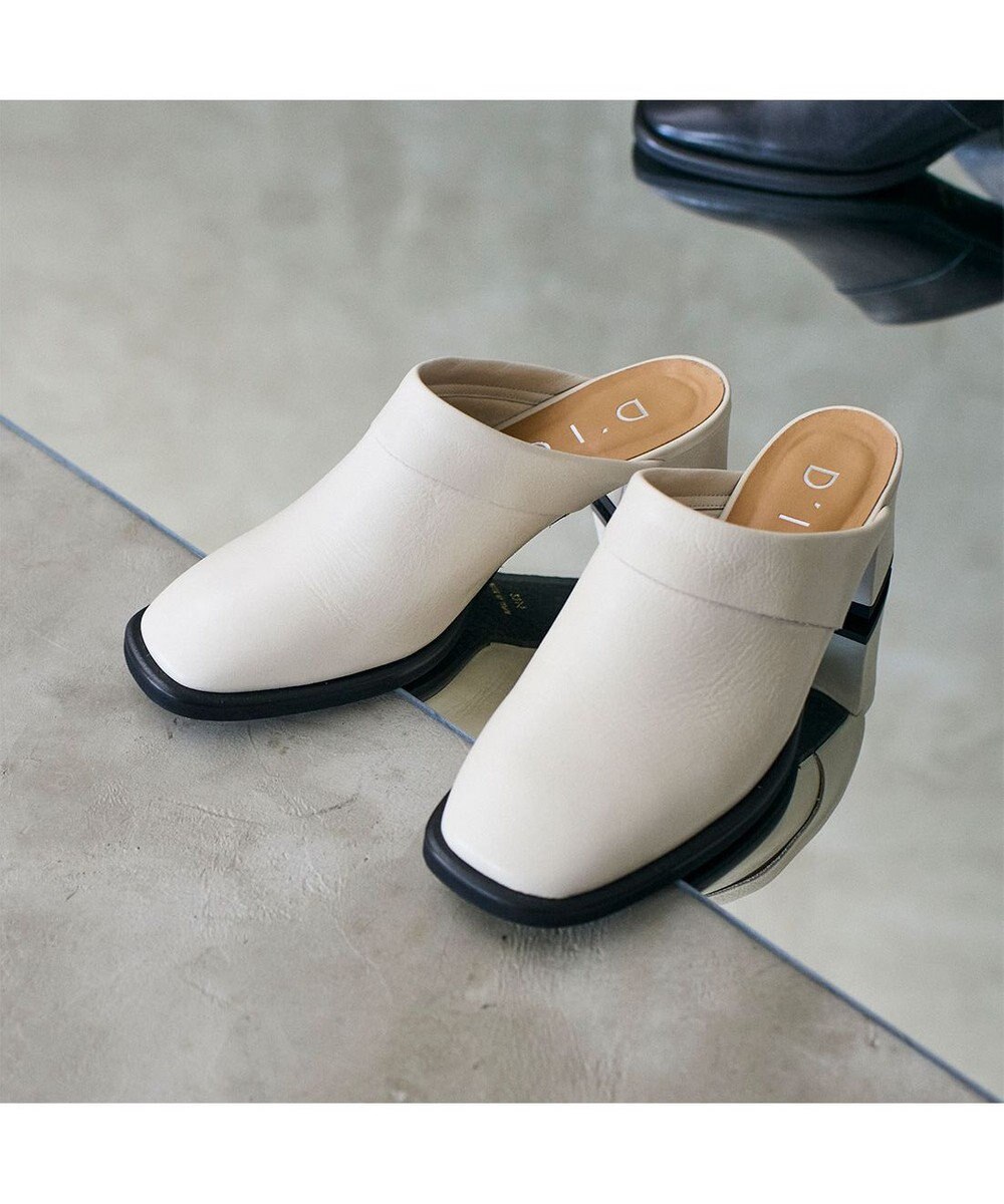 MODE ET JACOMO <D'ICI>クラシカルチャンキーヒールミュール 