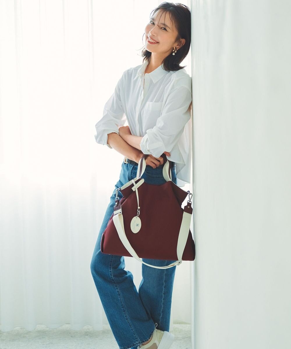 TOPKAPI 【TREASURE TOPKAPI】ストライプハンドル ナイロン 2way トートバッグ A4対応 