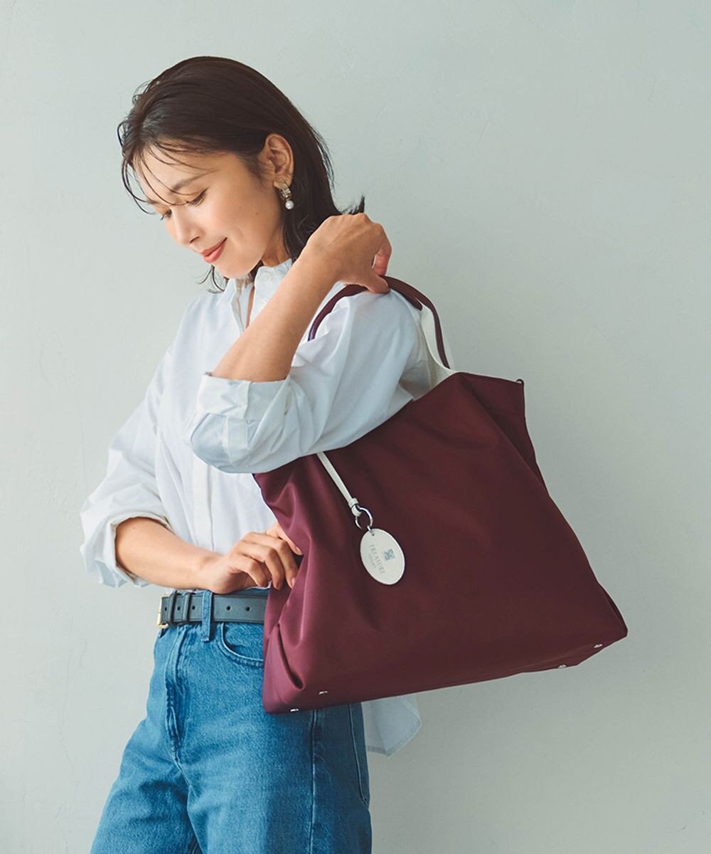 TOPKAPI 【TREASURE TOPKAPI】ストライプハンドル ナイロン 2way トートバッグ A4対応 