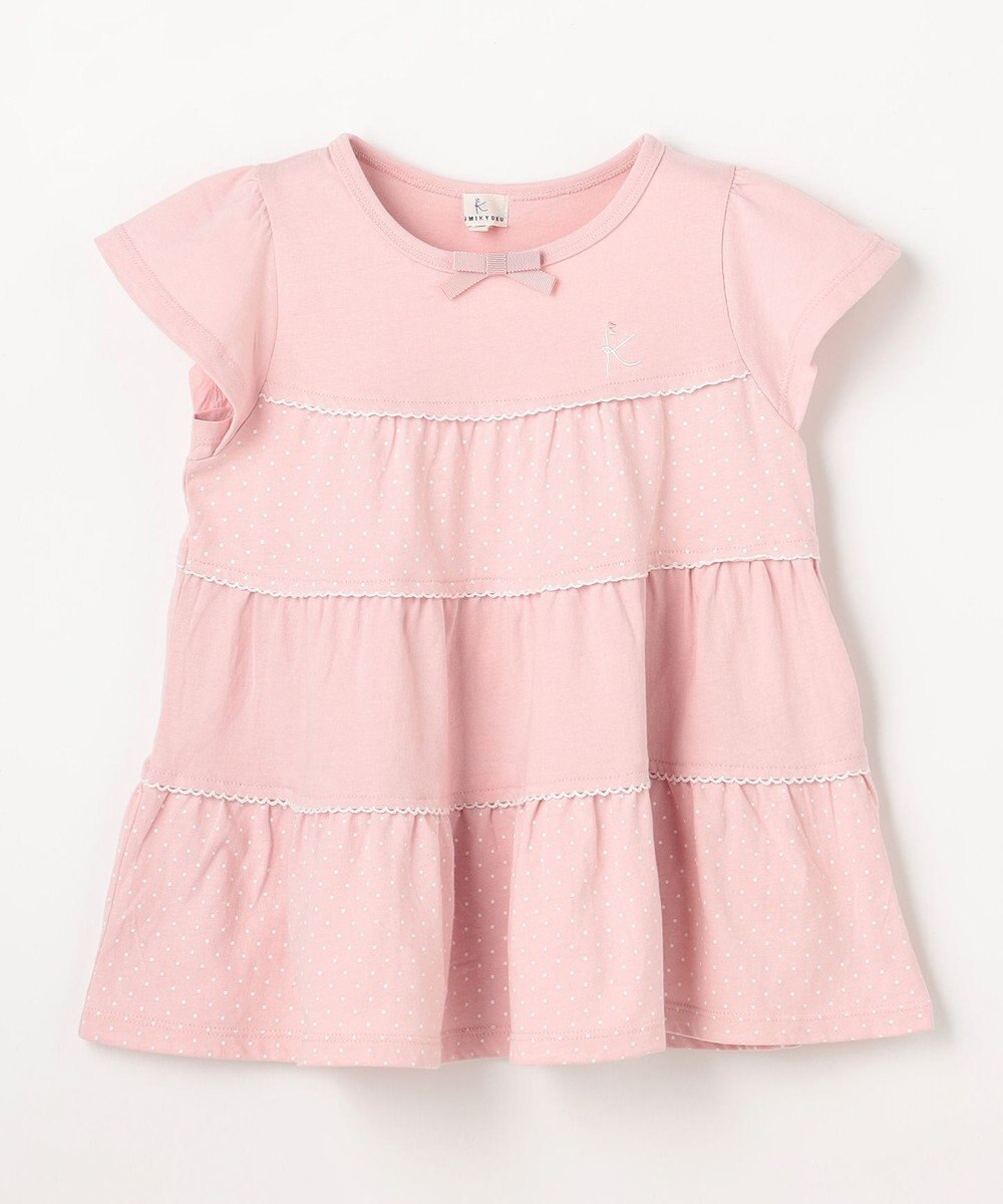 組曲 KIDS 【110-140㎝】 ドットティアードチュニック 