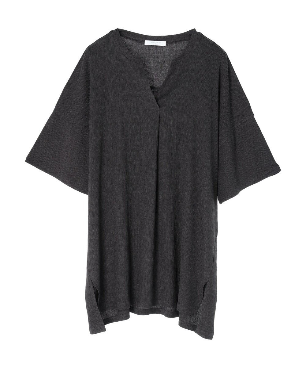 Green Parks ５分袖スキッパーカットチュニック 