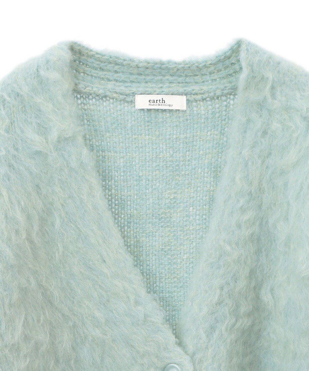 earth music&ecology なみなみ起毛Ｖネックカーディガン 