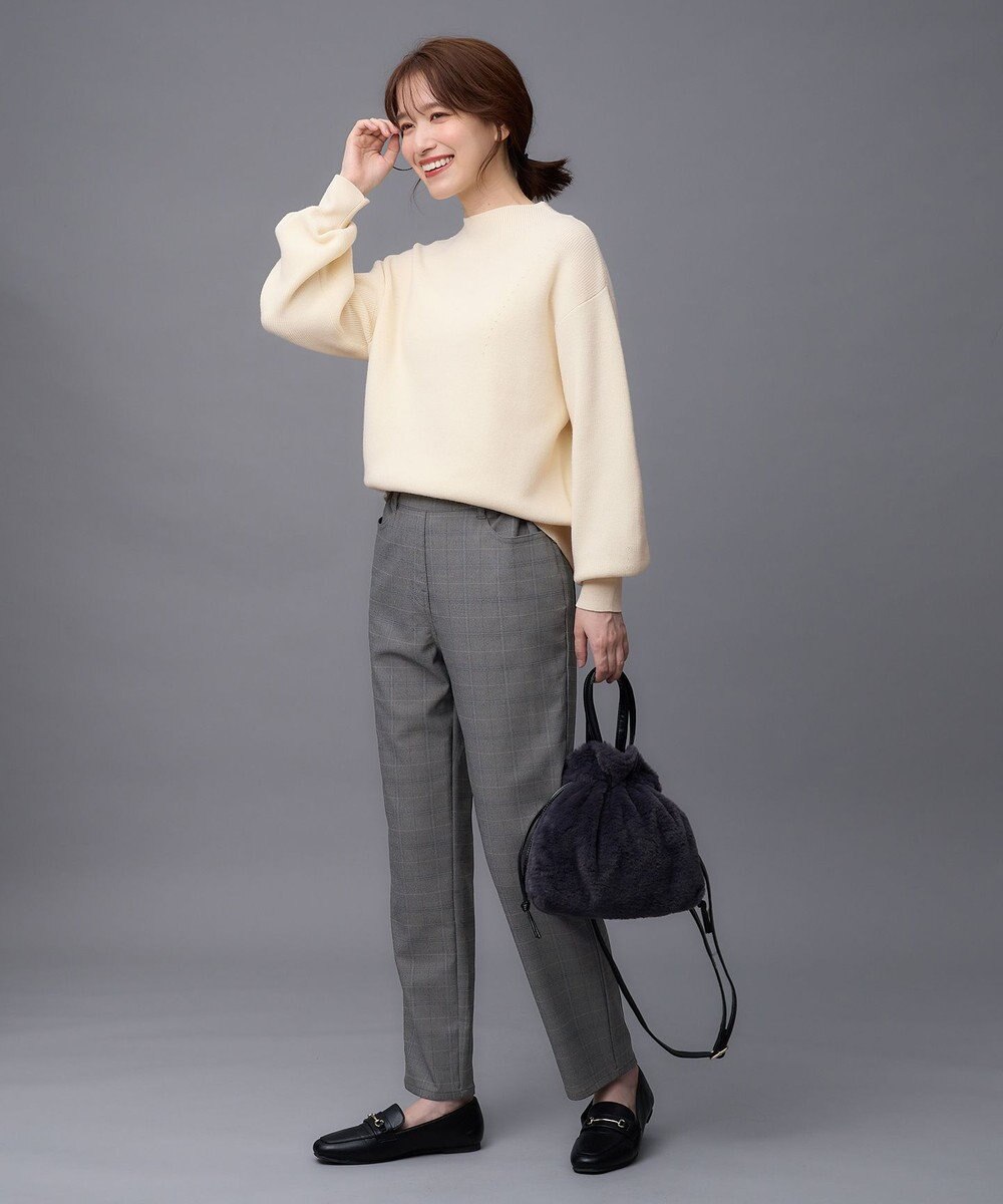 ANY 【洗濯機可能/8色展開】ソフトタッチポリエステルニット 