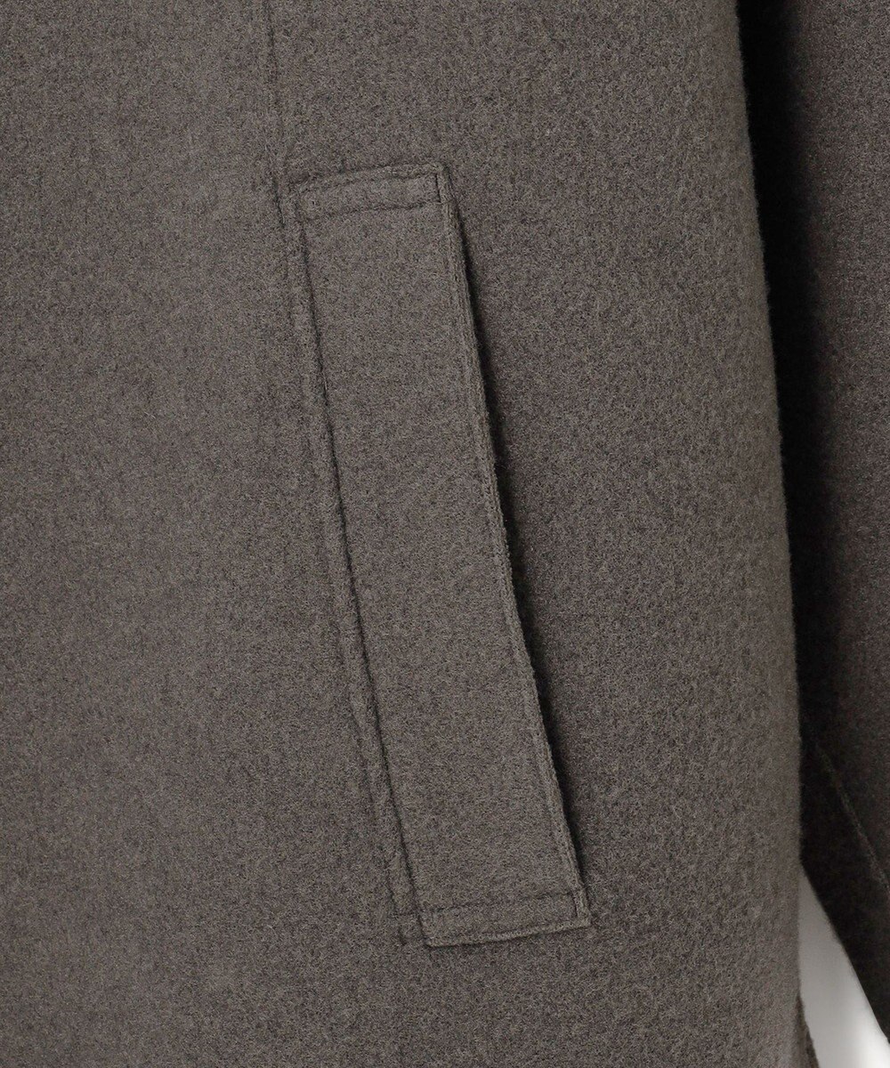 J.PRESS YORK STREET 【WOMEN】NEEDLE JERSEY マフラー付コート 