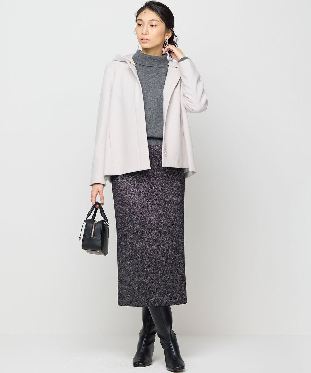 組曲 L 【2WAY】ウールモッサ ショートコート 