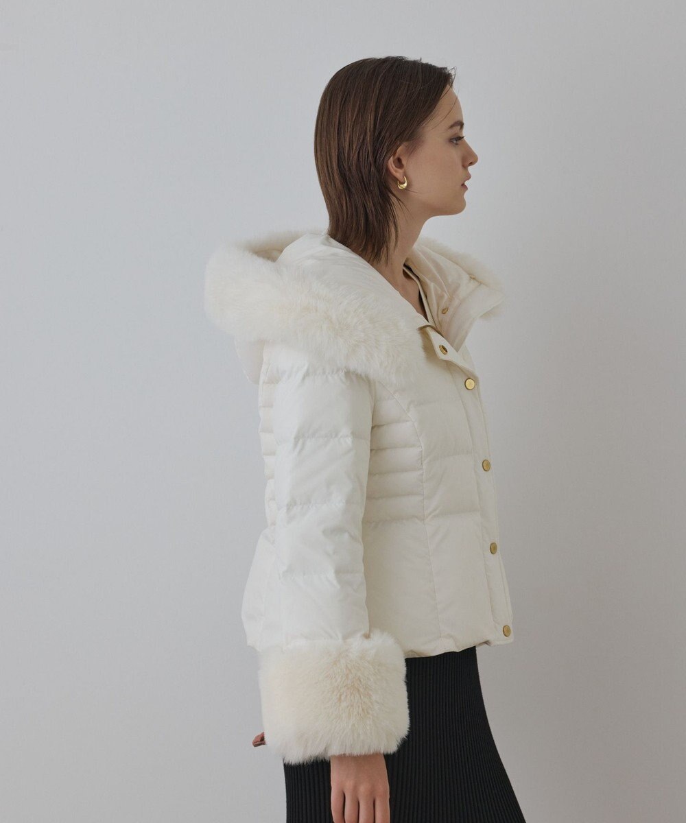 GRACE CONTINENTAL エコファーショートダウンジャケット 