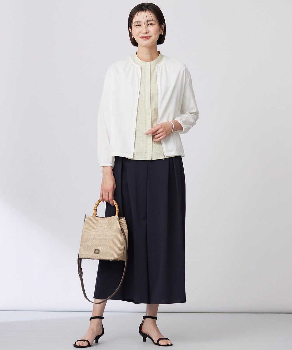 J.PRESS LADIES 【WEB限定カラーあり・洗える】トリコットジャージー フレアーパンツ 