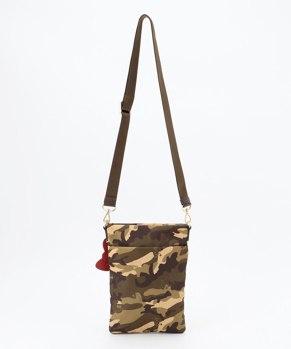 LA BAGAGERIE 【LA BAGAGERIE×HELLO KITTY】リボンチャーム付き　スクエアポシェット 