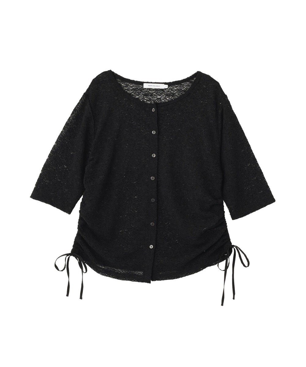 AMERICAN HOLIC レース5分袖カーディガン 