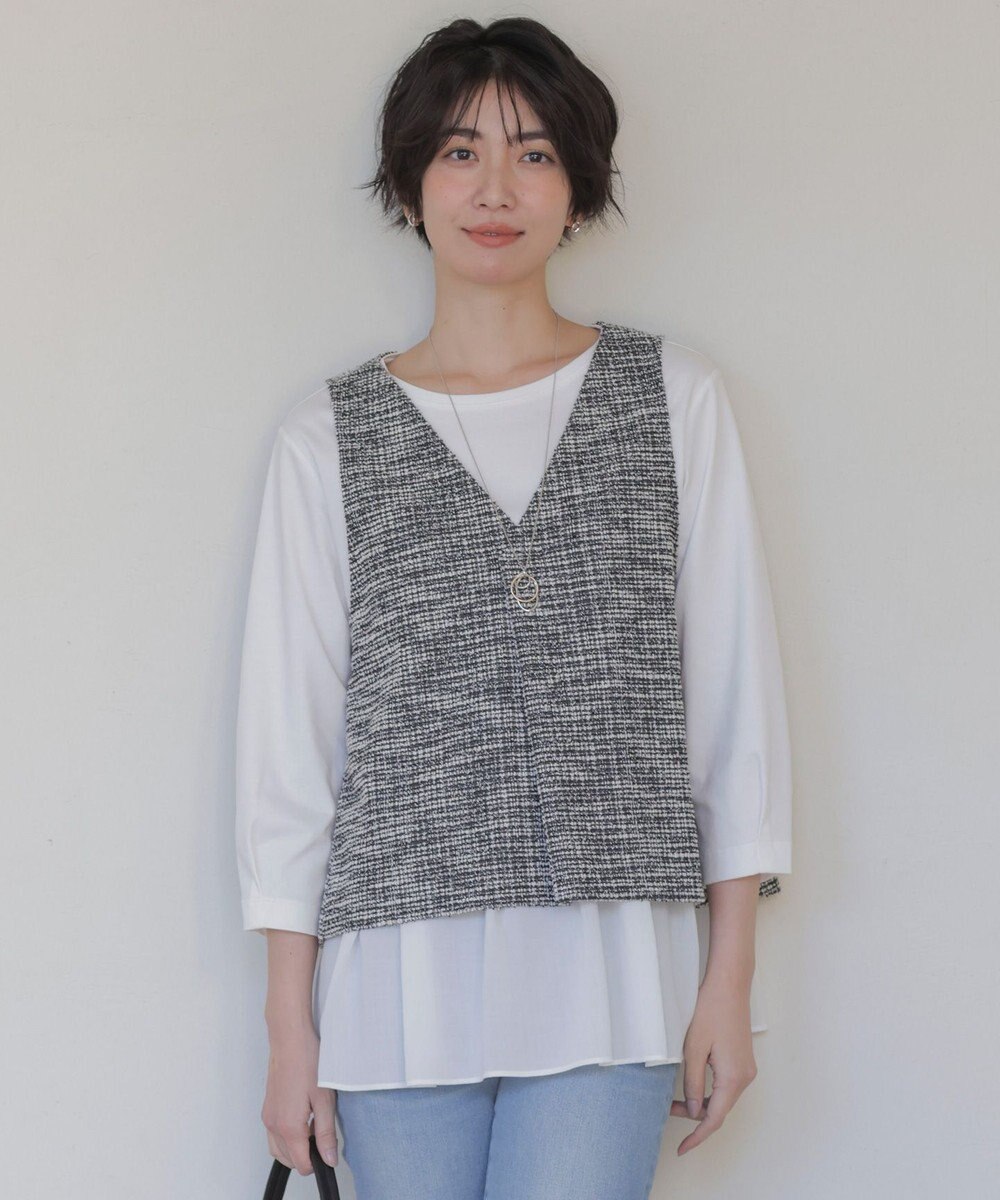 J.PRESS LADIES S ラメツイード ビスチェ 