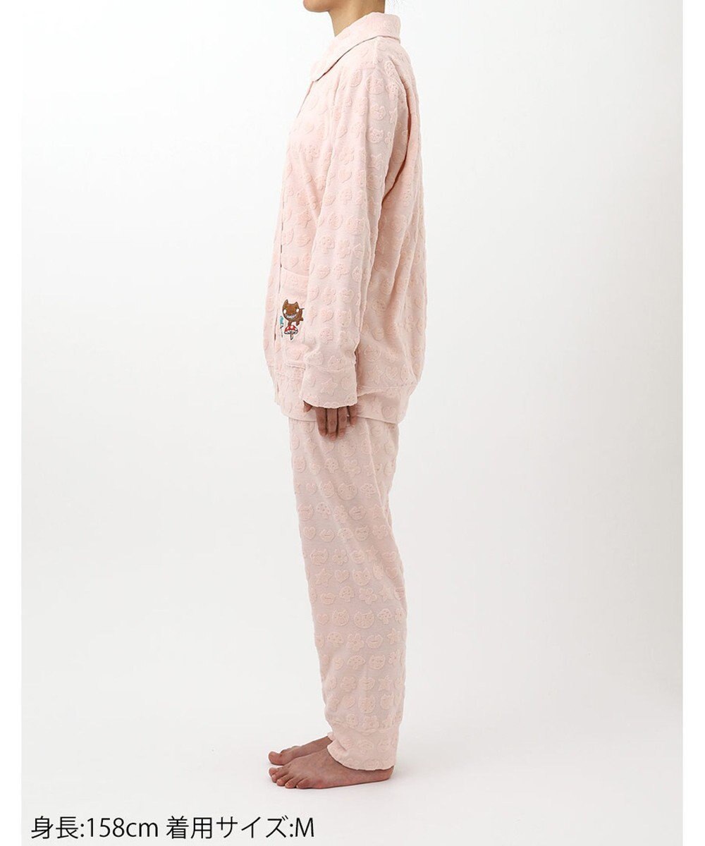 tsumori chisato SLEEP ツモリチサト パジャマ 長袖 長ズボン 綿混(本体) パイル素材 上下セット 前開き tsumori chisato SLEEP UDX556 /ワコール 