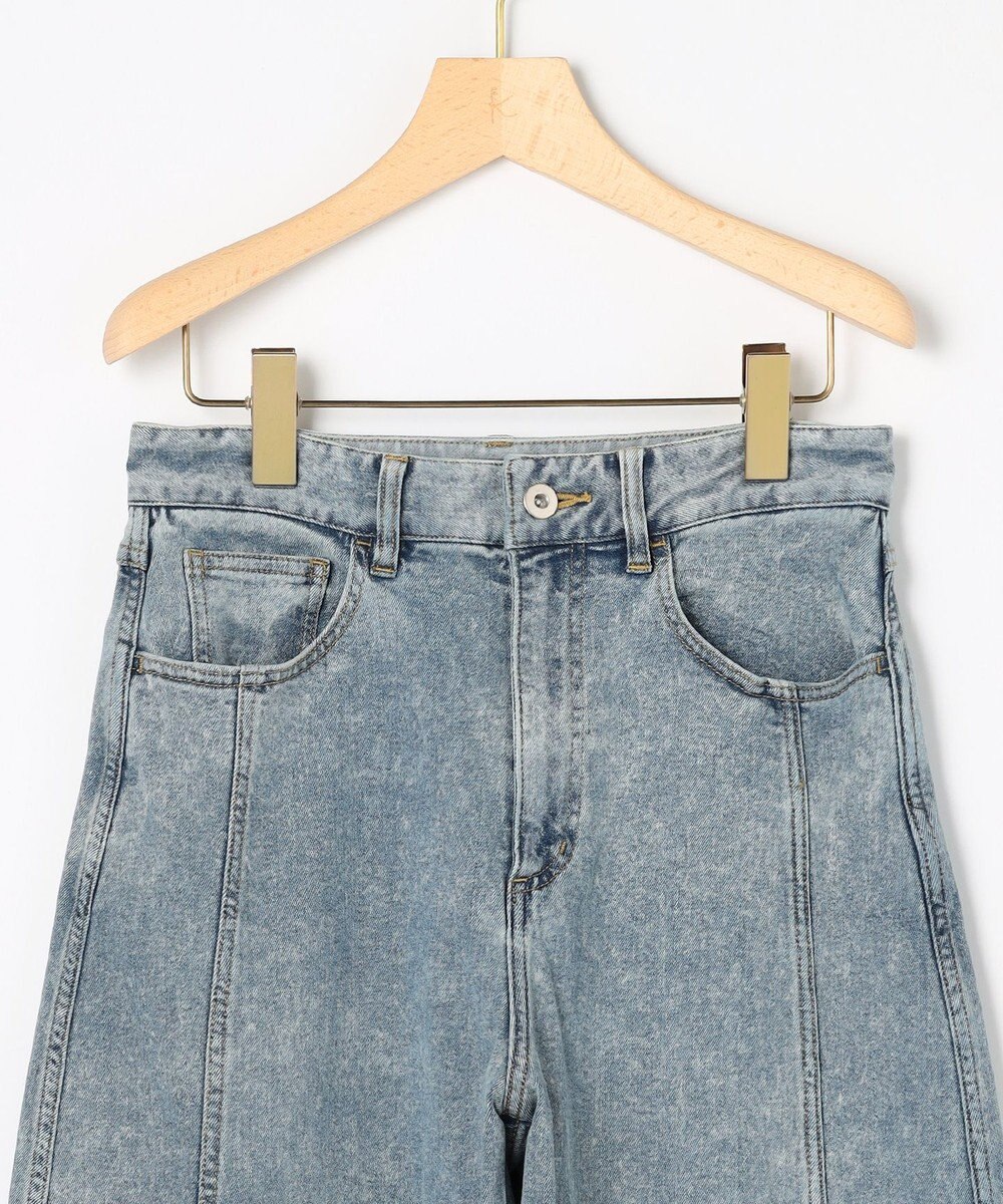 組曲 L 【加藤ローサさん着用】ライトデニムカーブパンツ 