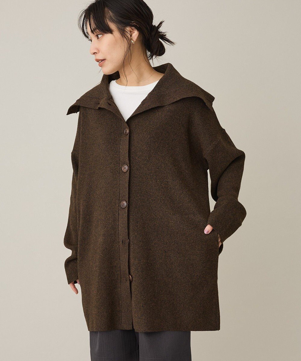 CRAFT STANDARD BOUTIQUE ビックカラーコーディガン 