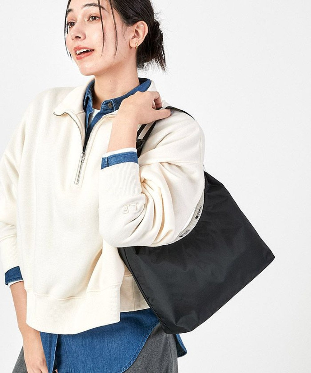 LeSportsac CRESCENT SHOULDER BAG/スペクテイターブラック スペクテイターブラック