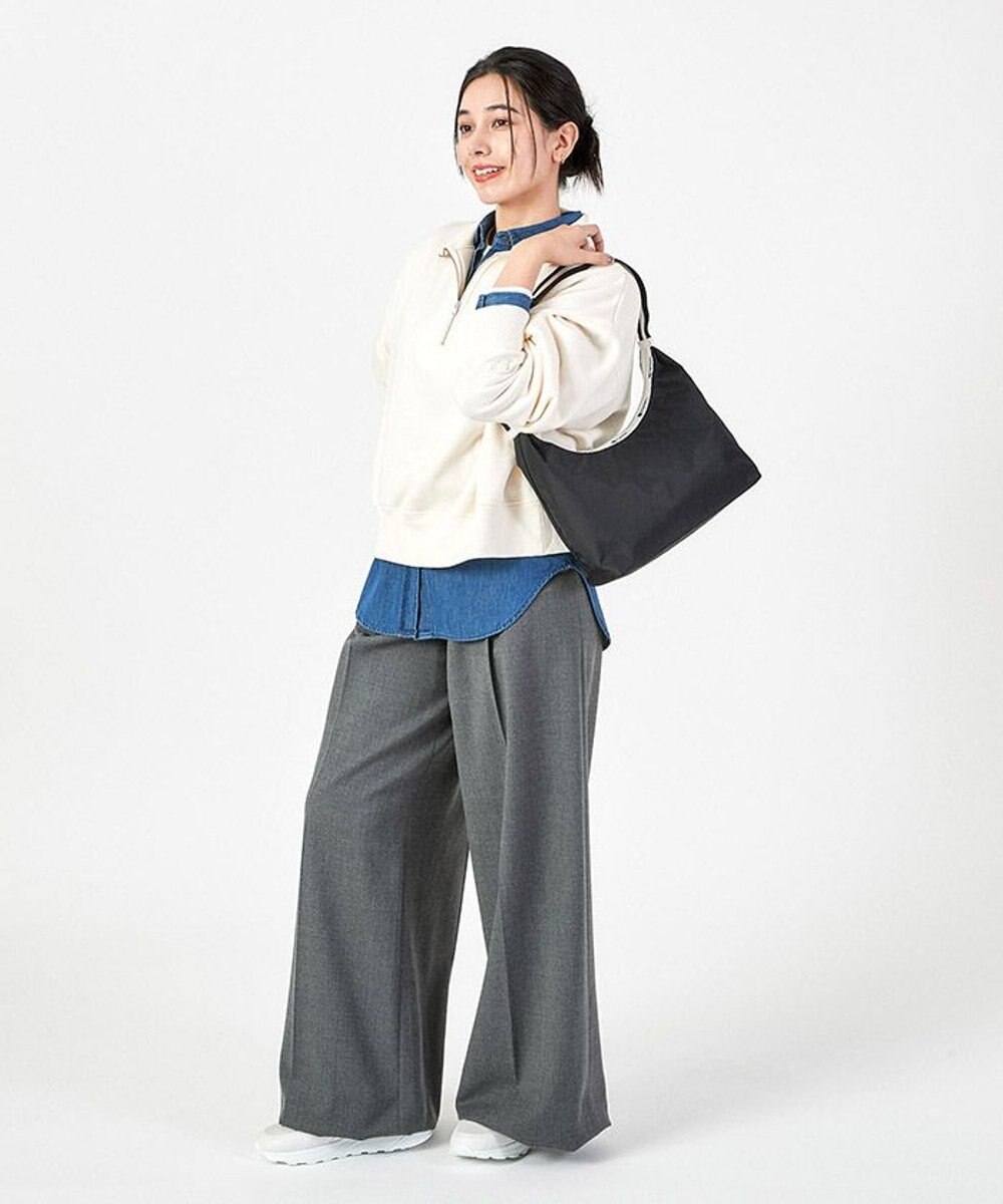 LeSportsac CRESCENT SHOULDER BAG/スペクテイターブラック 