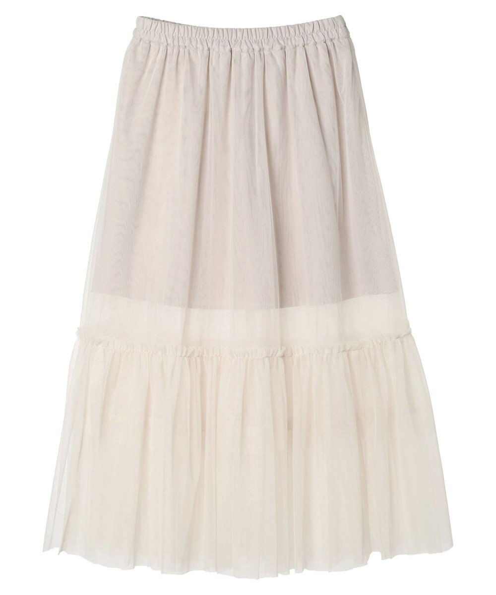 earth music&ecology ティアードチュールスカート 