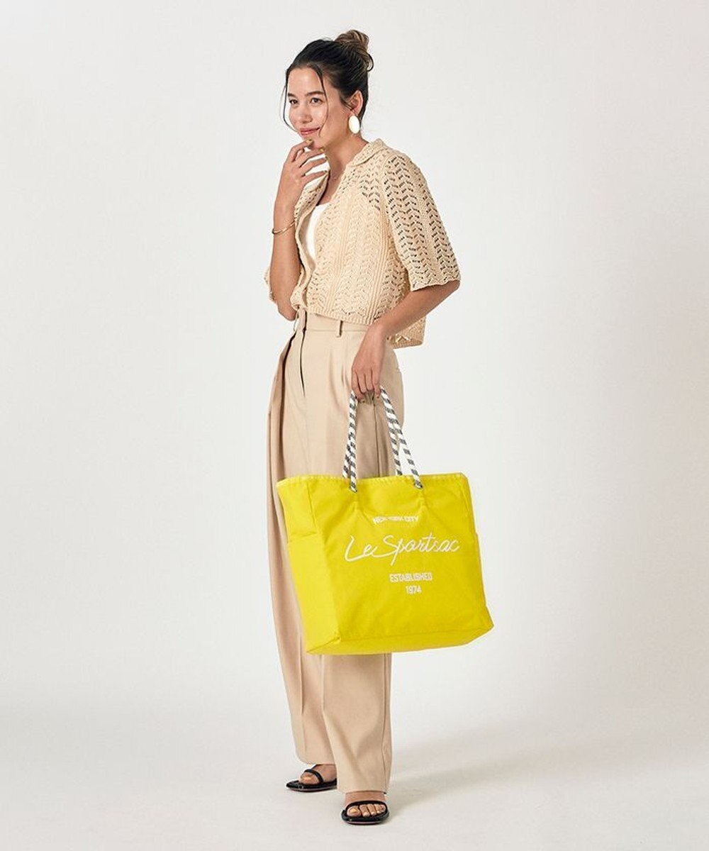 LARGE 2 WAY TOTE/2WAYプリムローズイエロースクリプト / LeSportsac 