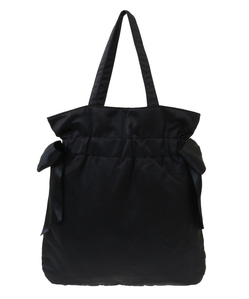 Maison de FLEUR ダブルリボンギャザートートバッグ 