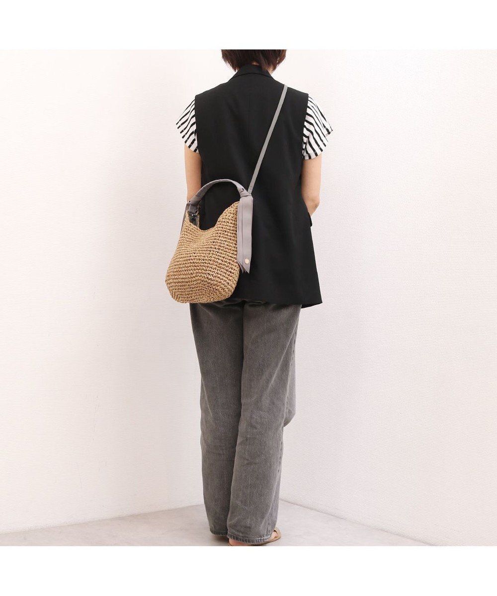 UNBILLION カシュカシュ cachecache / 下がりグログランクロッシェ2wayミニトート 