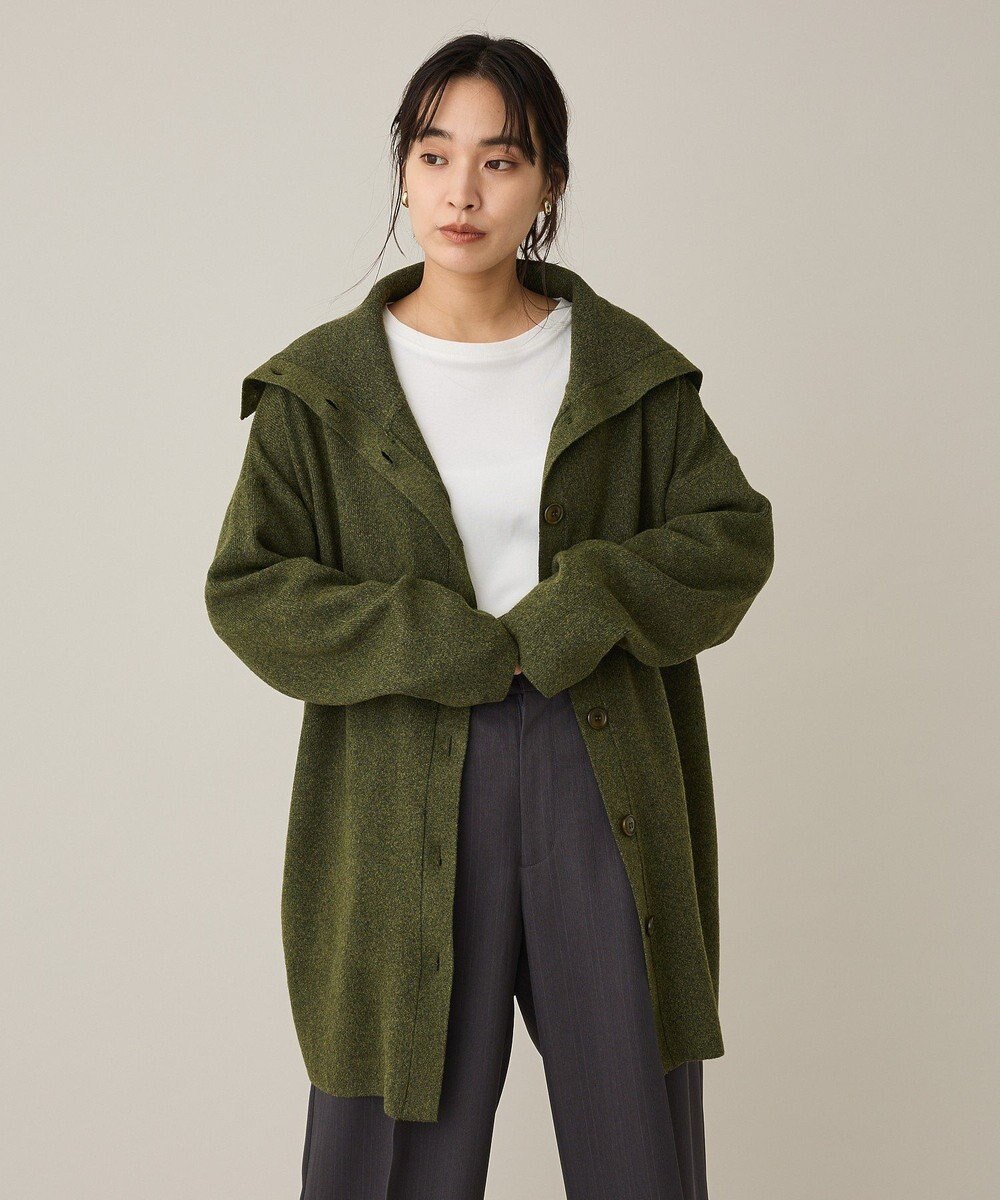 CRAFT STANDARD BOUTIQUE ビックカラーコーディガン 