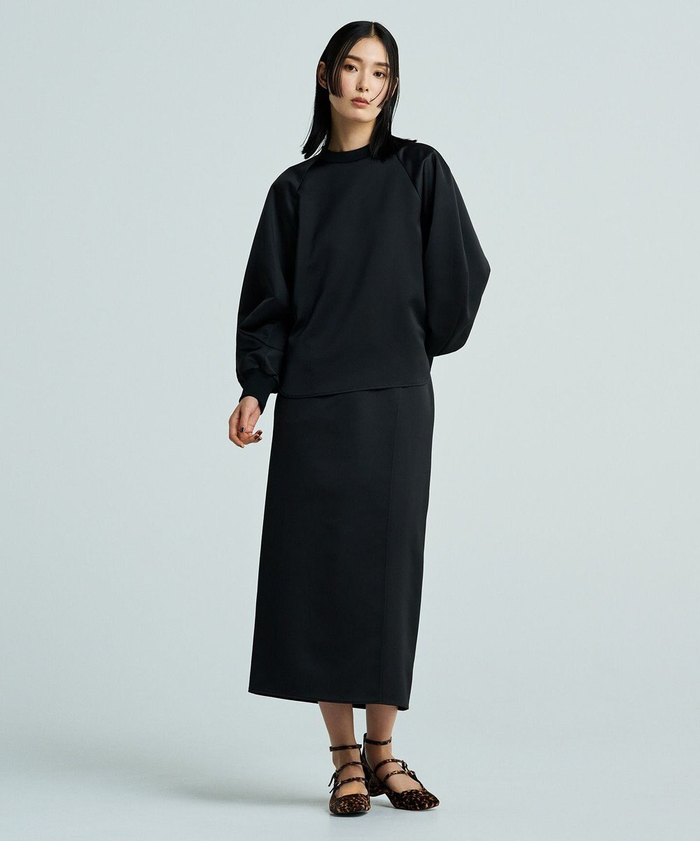 uncrave 【洗濯機洗い可】サテン ブラウス（uncrave WHITE） 