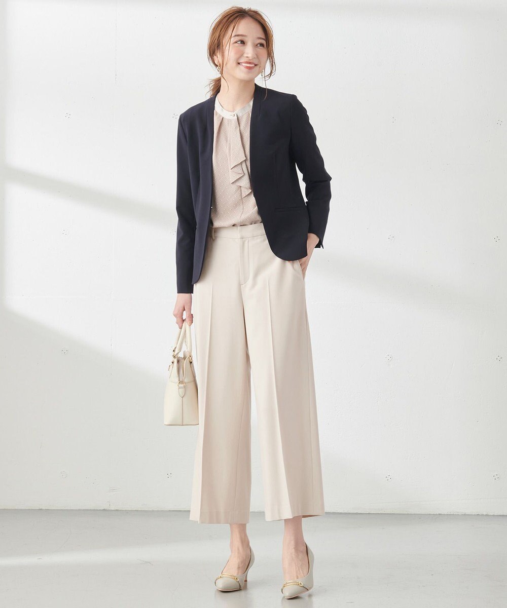 ANY SIS 【洗える】セレモニーダブルクロス カラーレス ジャケット 