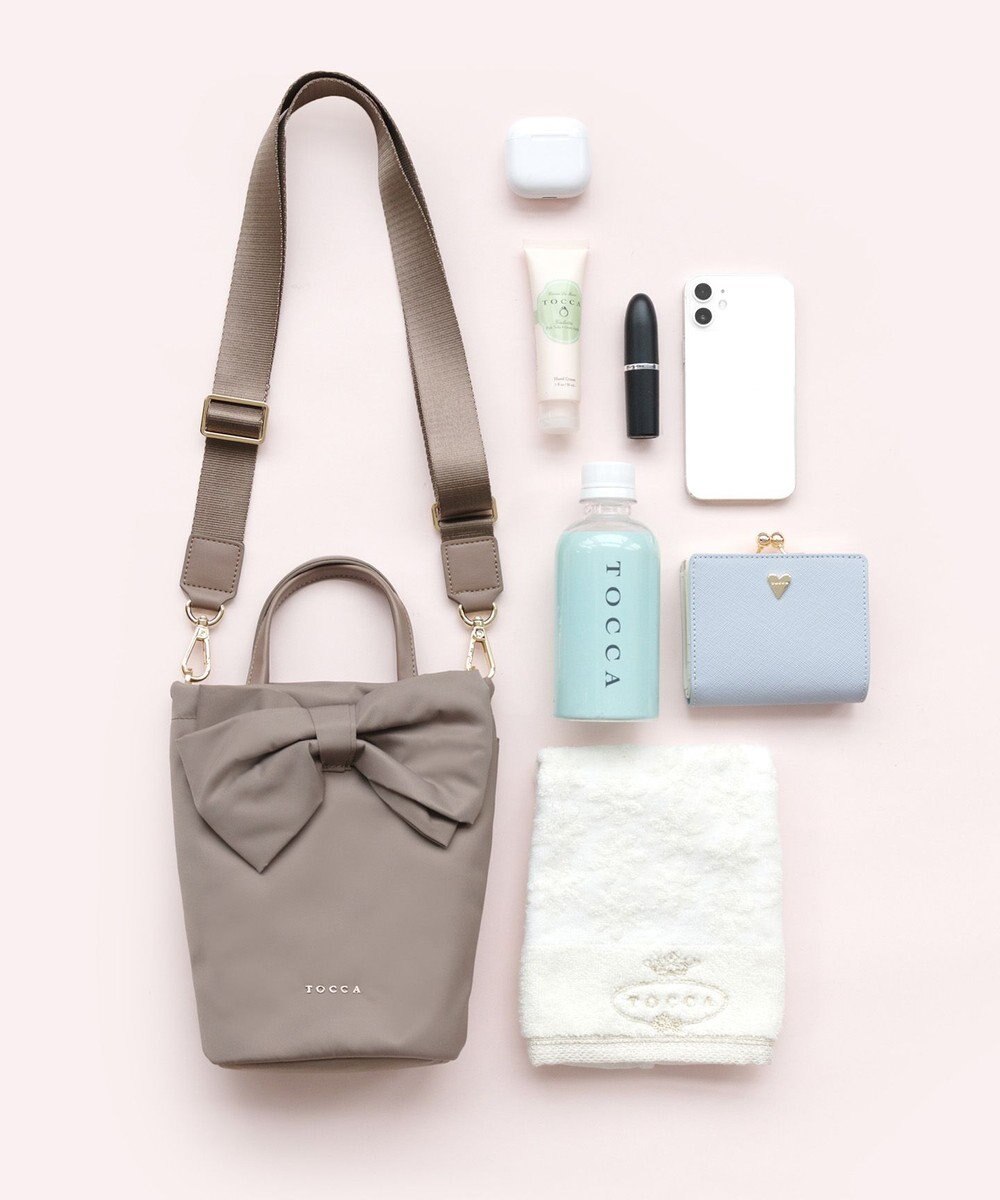 TOCCA 【泉里香さん着用】RIBBON KNOT NYLON MULTI BAG ナイロンマルチバッグ 