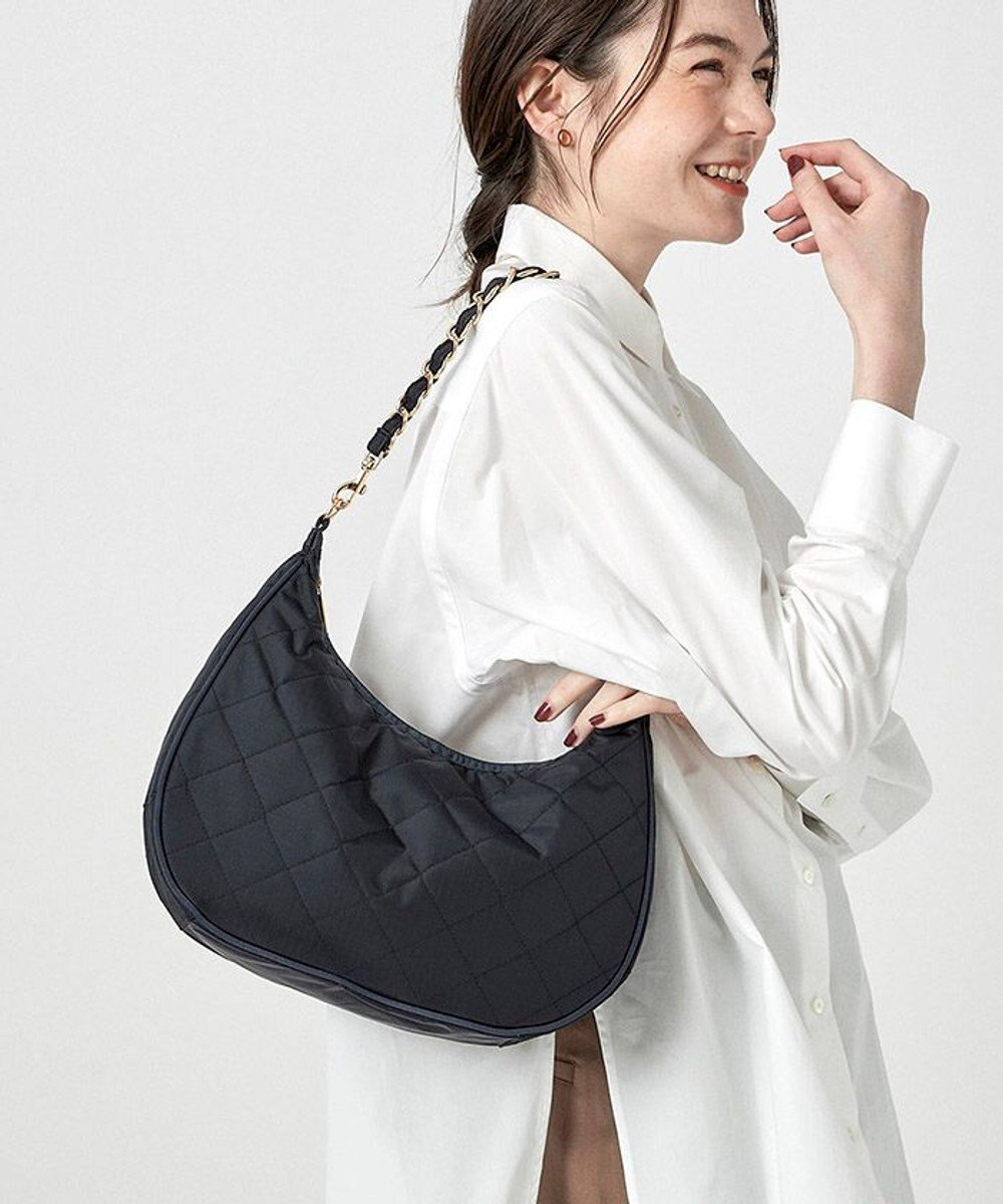 LeSportsac CHAIN N/S CONV HOBO/ディープシーブルーキルト ディープシーブルーキルト