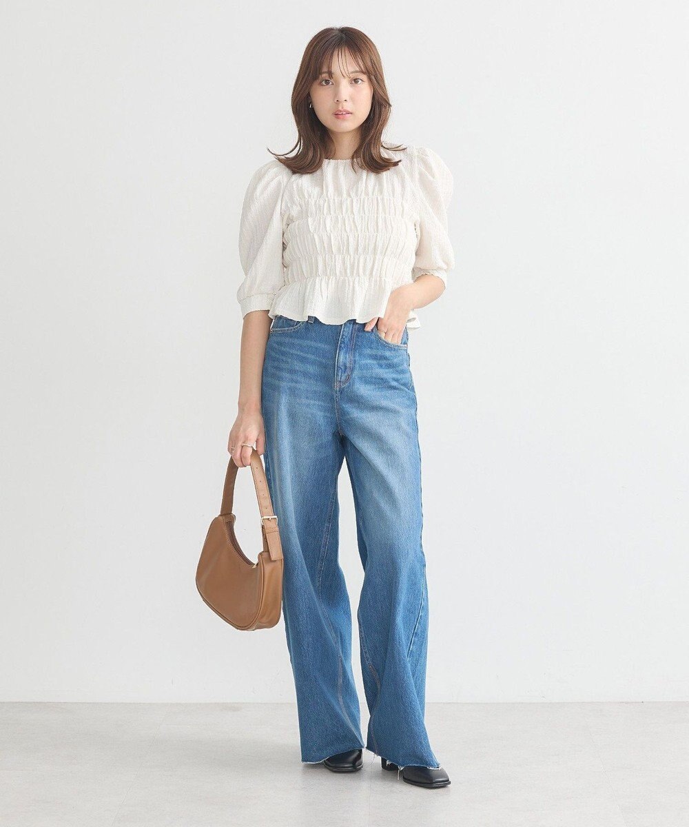 earth music&ecology ポコポコシャーリングトップス 