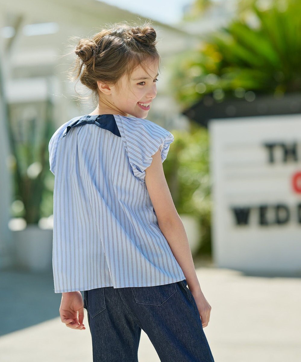 組曲 KIDS 【110-140㎝】サマーストライプ ブラウス 